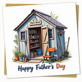 Father’s Day shed card for dad with envelope