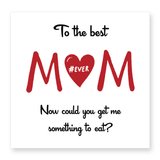 Best mum ever greeting card