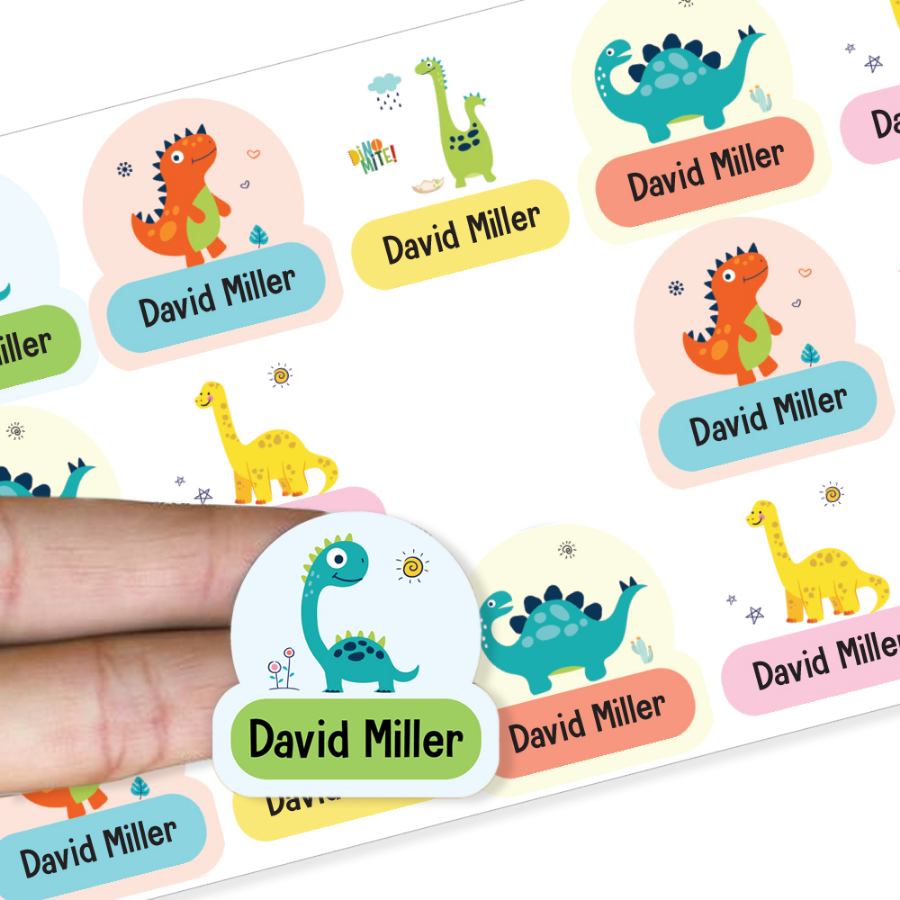 Waterproof Stick-On Name Labels for Clothes, Bottles & Shoes