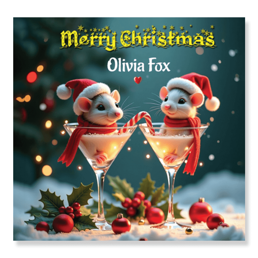 Personalised Christmas Greeting Card