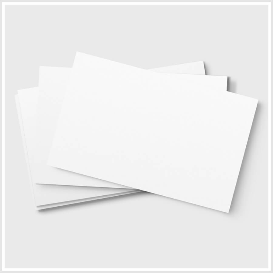 Classic White Business Cards