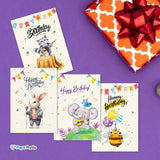Birthday Cards with Musical Animals