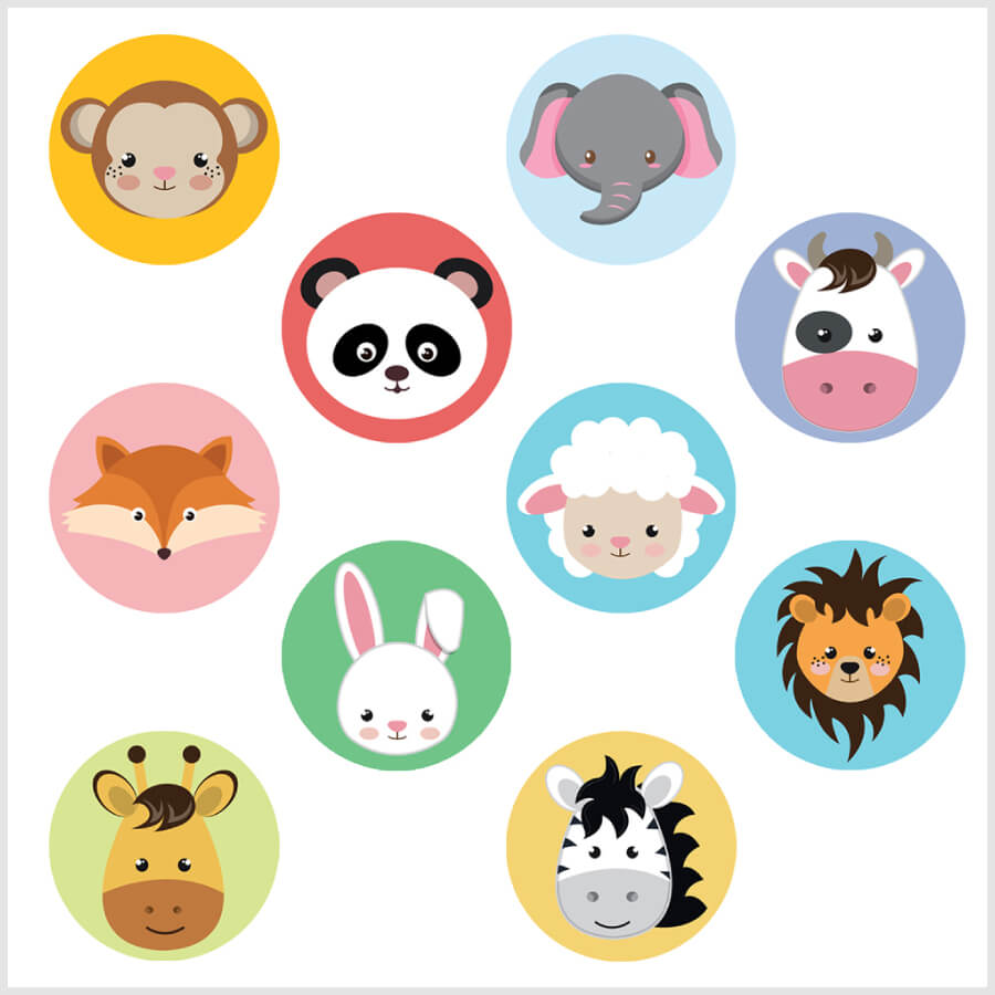 Adorable Animal Encouraging Stickers
