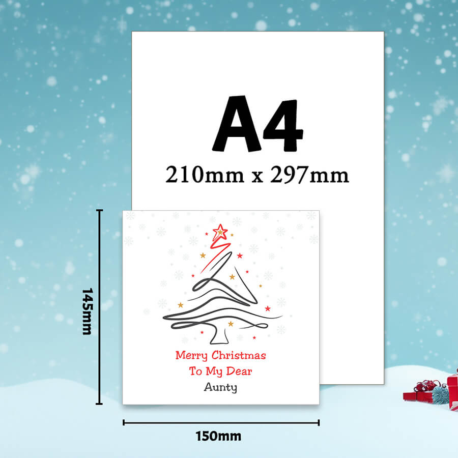 Aunty merry christmas card