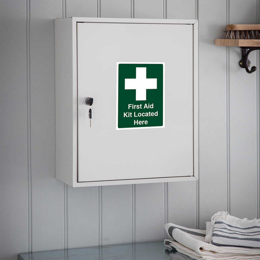 first aid sticker label