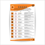 Health and Safety Law COSHH Poster For Hazardous Substances