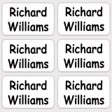 Stick on name labels for kids school items