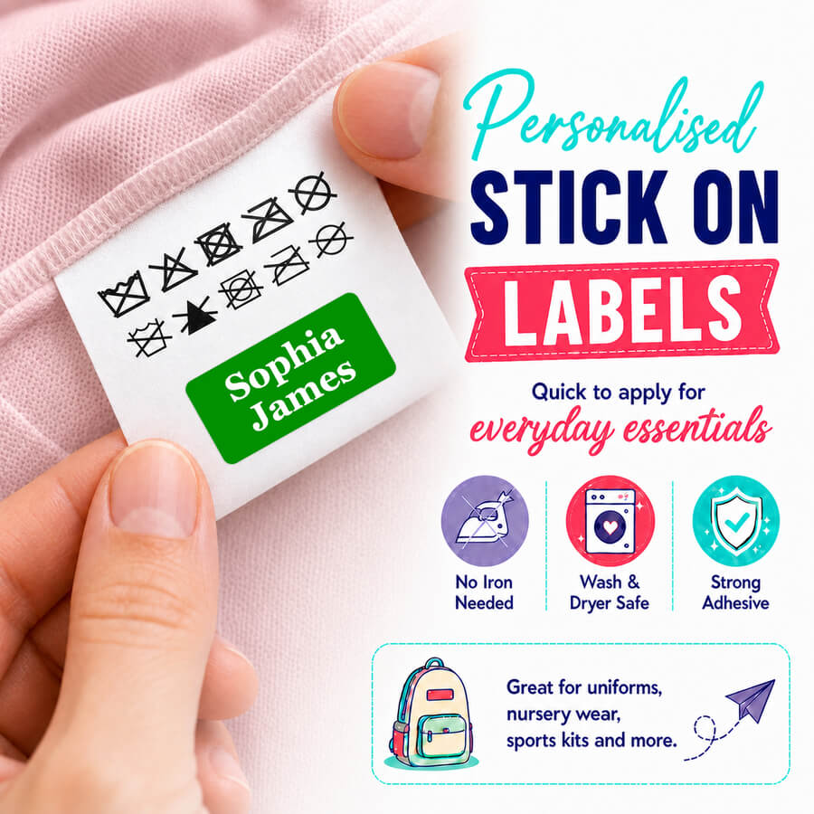 Lunch Box Name Stickers
