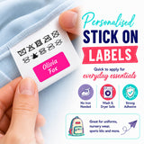 Glossy Name Stickers