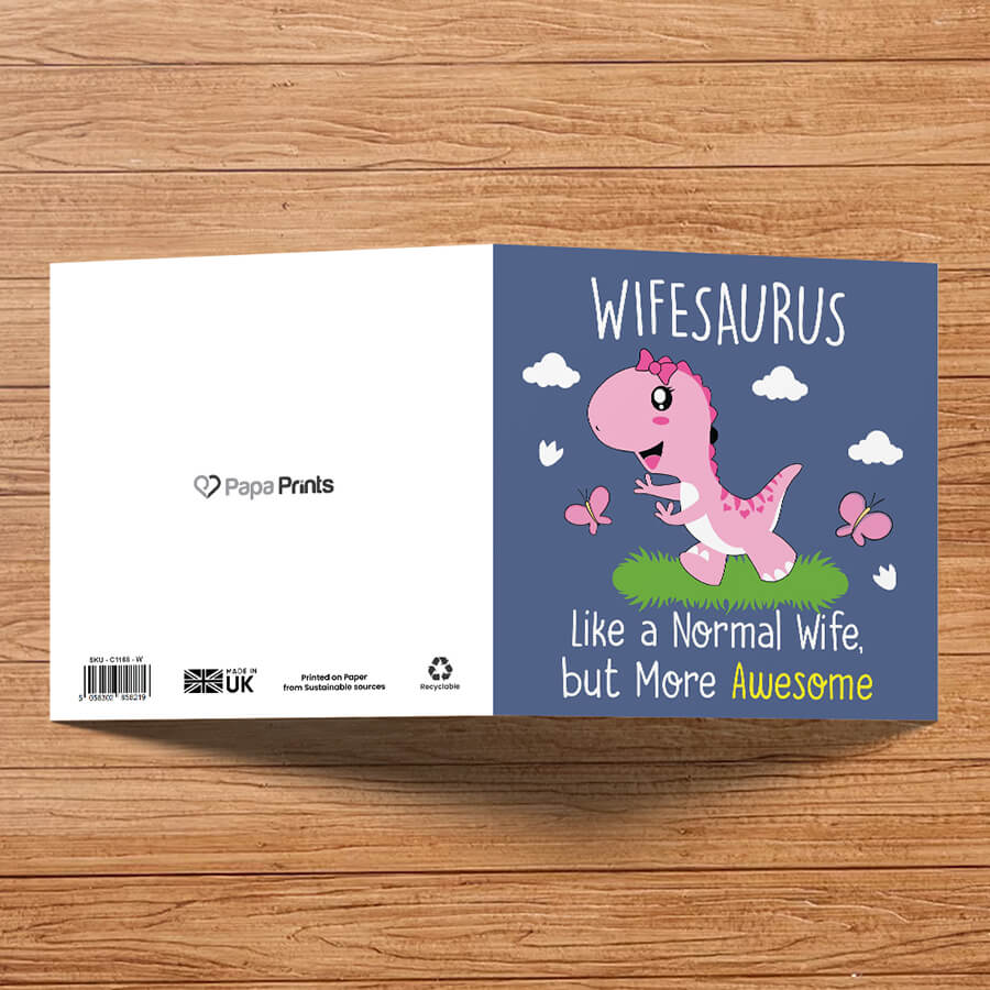 Cute Dinosaur Cards for Family