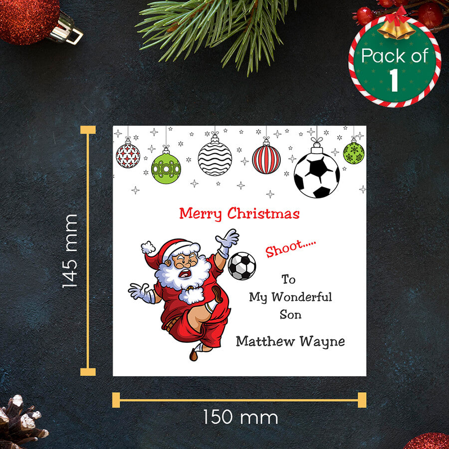 Grandson Christmas card with name