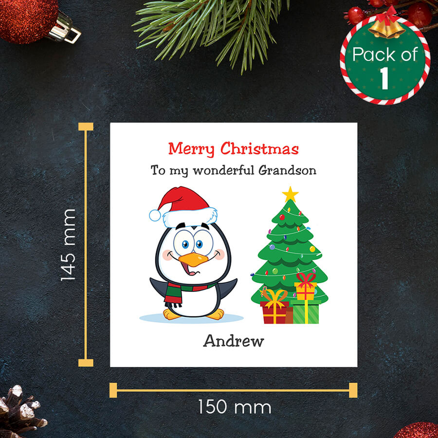 personalised christmas card