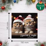 Special couple cat Christmas card