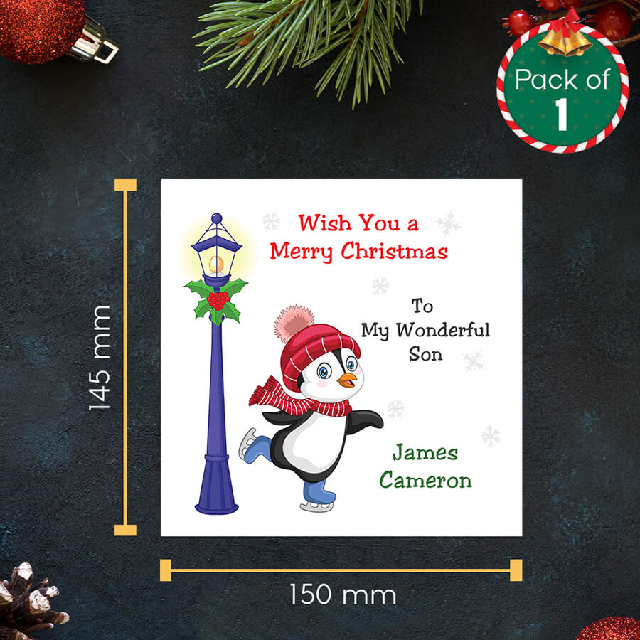 christmas card for son