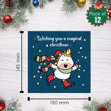 Unicorn Christmas card pack