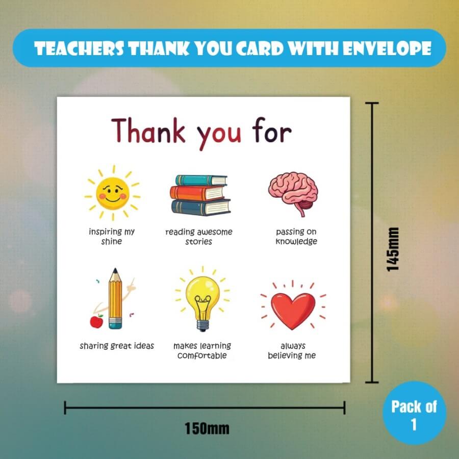 Teacher Thank You Greeting Card