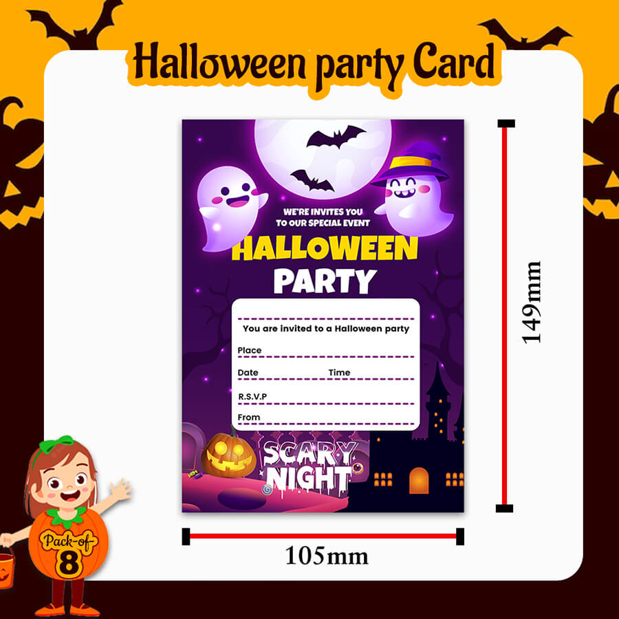 Halloween Party Invitations Card