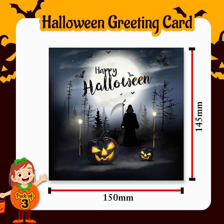 Scary Halloween Greeting Card