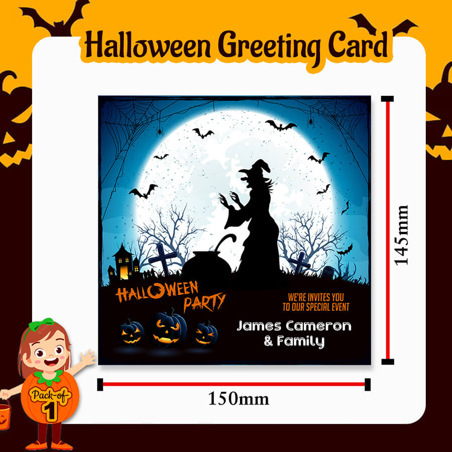 Personalised Halloween Greeting Card