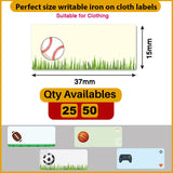 Iron-on labels for toddler clothes