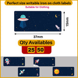 Iron-on labels for custom apparel