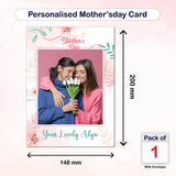 custom mothers day photo card for mummy with envelope