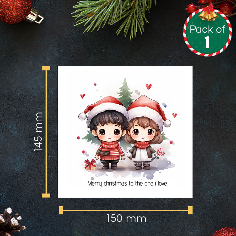 Christmas Card - For -  To The One I Love