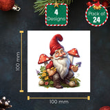 Winter gnome greeting cards