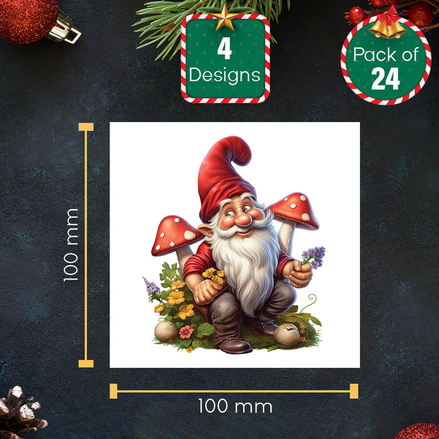 Winter gnome greeting cards