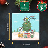 Cat Holiday Greeting Card