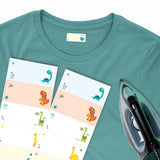 Iron-on name labels for backpacks for school