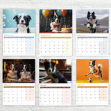 Border Collie wall calendar 2026