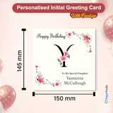 Personalised Initial Birthday Card