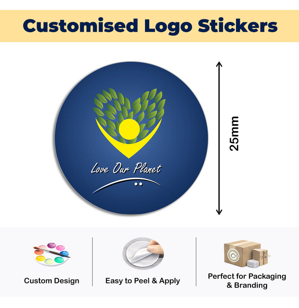 Personalised Logo Stickers - Round - Premium Paper
