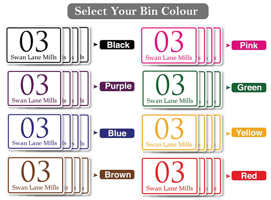 Personalized Wheelie Bin Stickers