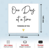 Elegant Thinking of You Sympathy Card with Envelope