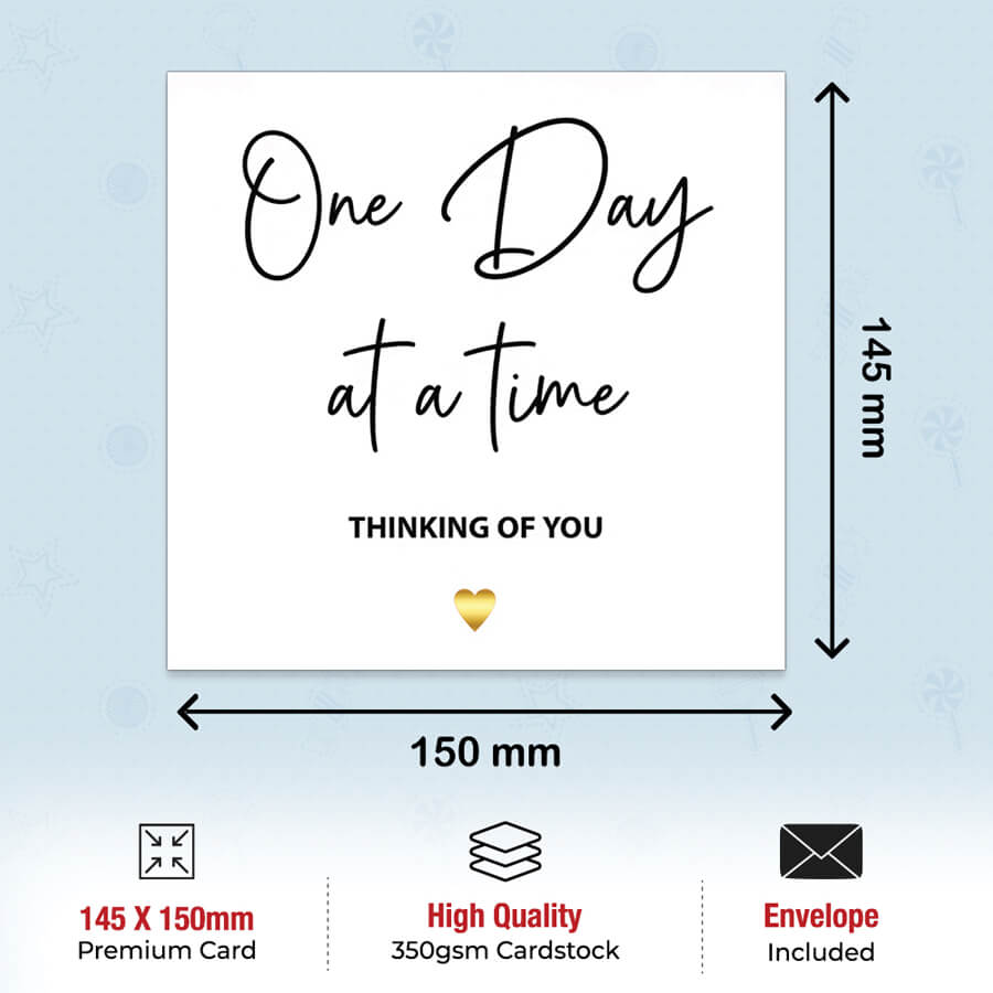 Elegant Thinking of You Sympathy Card with Envelope