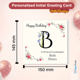 Personalised Initial Birthday Card