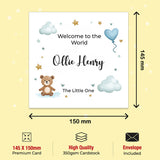Baby Boy Greeting Card with Teddy
