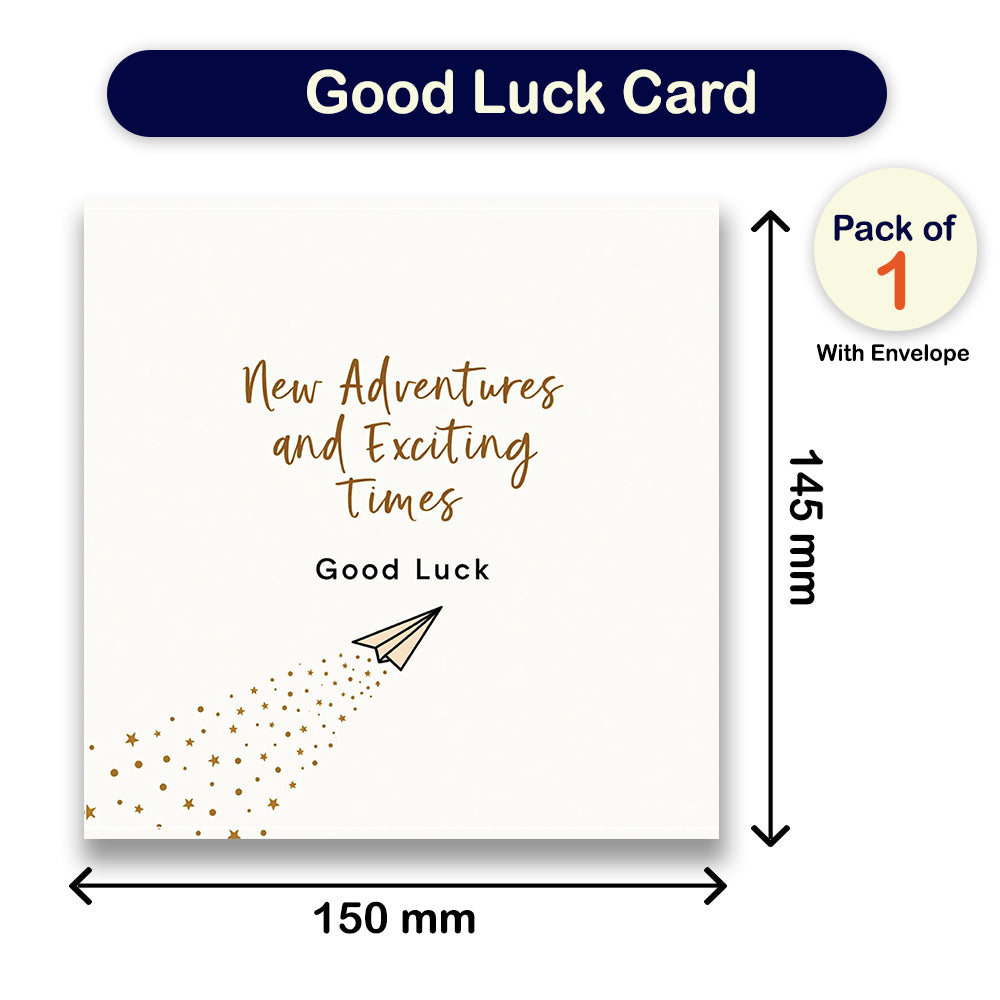 good luck in your new job card