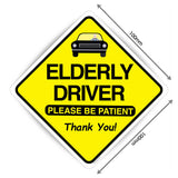 Elderly Driver - Please Be Patient Sign Sticker