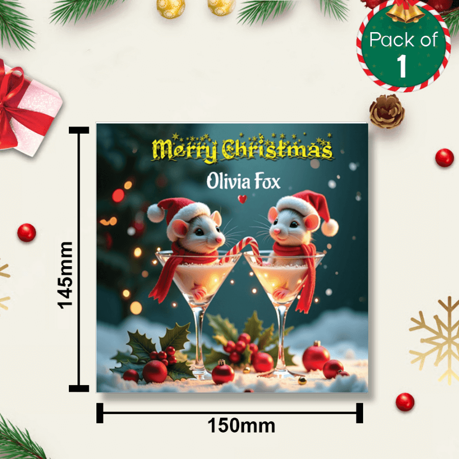Unique Personalised Holiday Card