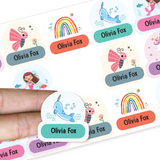 Personalised Stick-On Name Labels for School & Daycare
