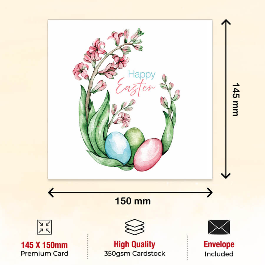 Festive Greeting Card for Easter Celebration