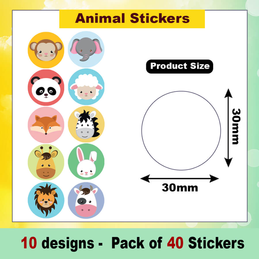 Adorable Animal Encouraging Stickers