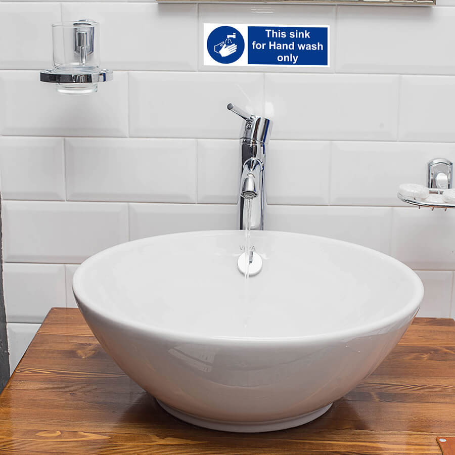 hand wash sign