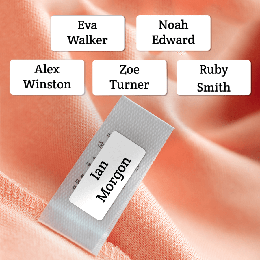 Lunchbox stick on name labels