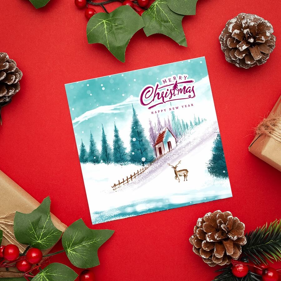 Buy multipack Christmas cards with envelopes