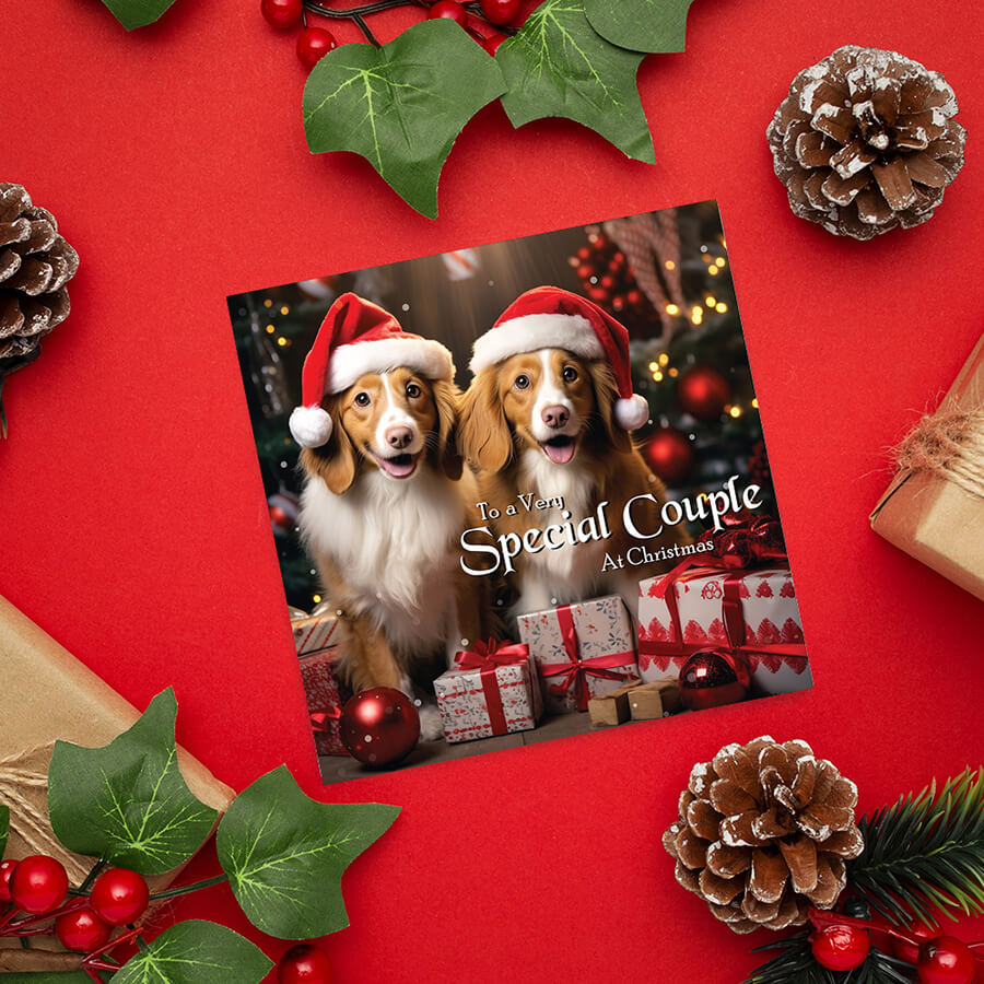 Unique dog Christmas cards