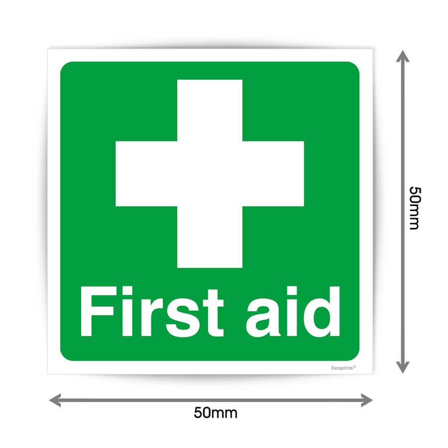First Aid signage sticker/First Aid labels/Self-adhesive First Aid ...